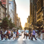 People Crossing Street in New York City